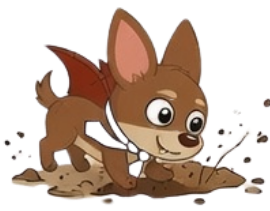 Ali in the mud