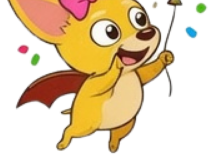 Lily celebrating