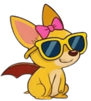 Lily wearing sunglasses